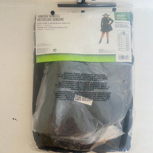 NWT Sulty Spellcaster Women's Halloween Costume Witch Sorceress Size XXL - Picture 4 of 4